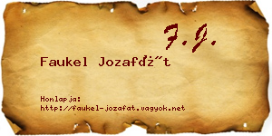 Faukel Jozafát névjegykártya